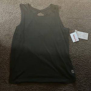 Balance collection crossed open back tank top